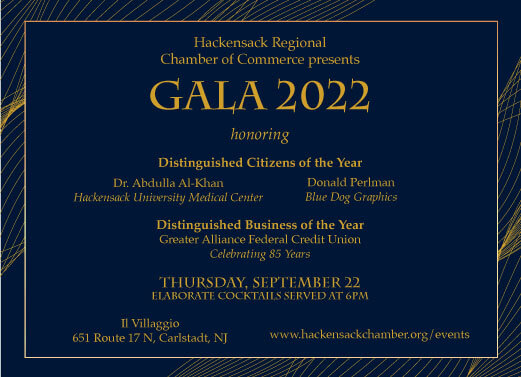 Ticket - Gala 2022 - Hackensack Regional Chamber Of Commerce